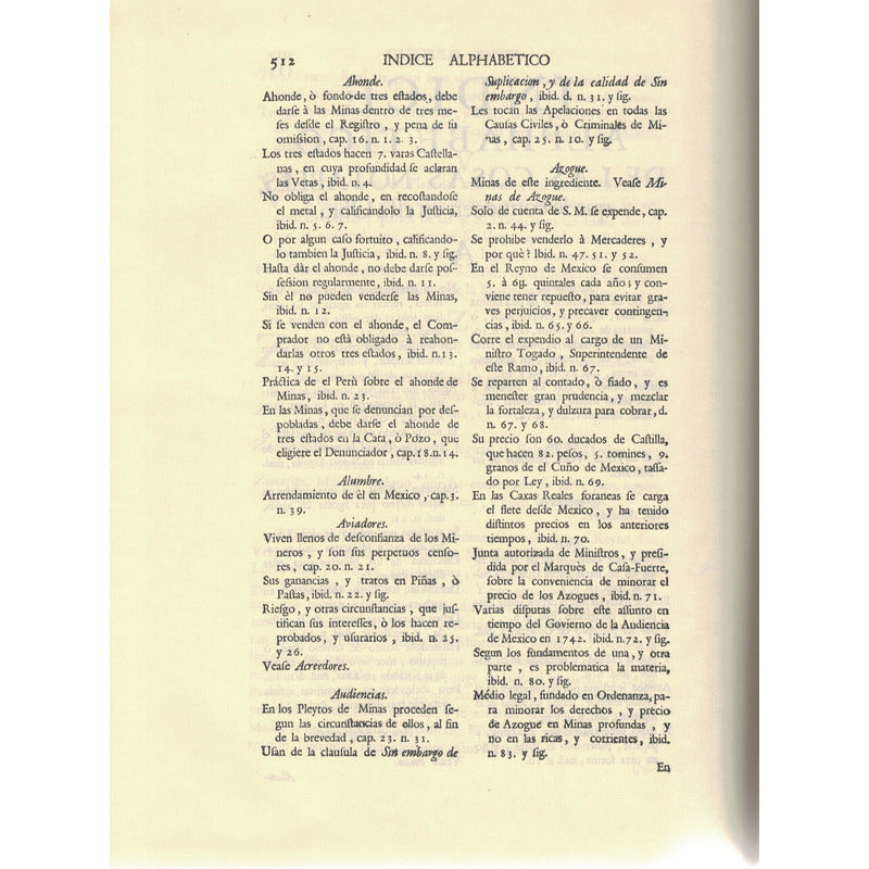 Comenarios A Las Ordenanzas De Minas, 1791. De Gamboa