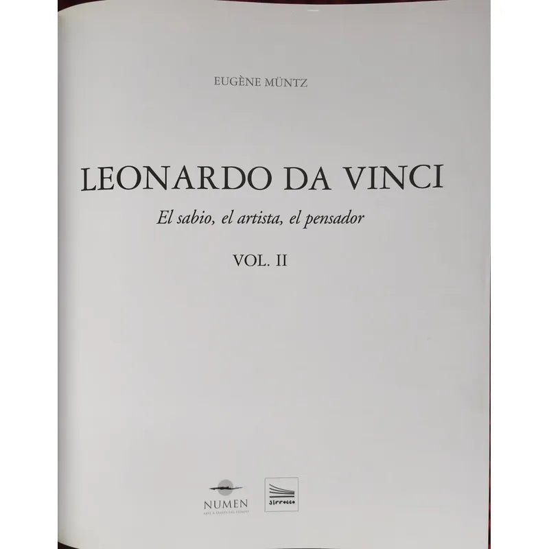 Leonardo Da Vinci 2v Eugene Müntz Edicion De Lujo