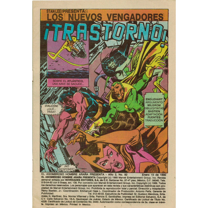 El Asombroso Hombre Araña: Nuevos Vengadores # 92 Novedades