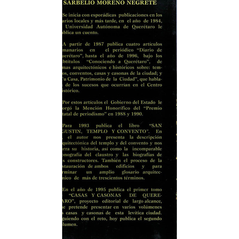 Casas Y Casonas De Queretaro [t. 2] Moreno, Mexico 1998