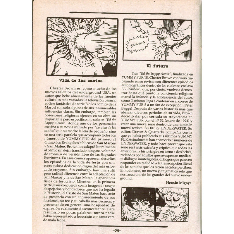 El Playboy (2 De 2) Chester Brown Brut Comix, La Cupula 1995