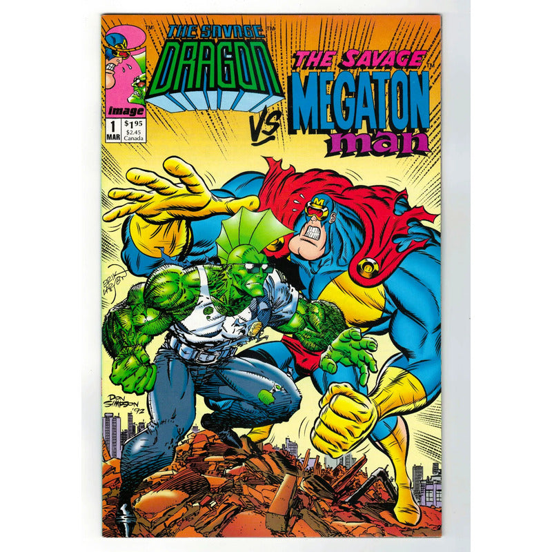 The Savage Dragon Vs The Savage Megaton Man # 1. 1993