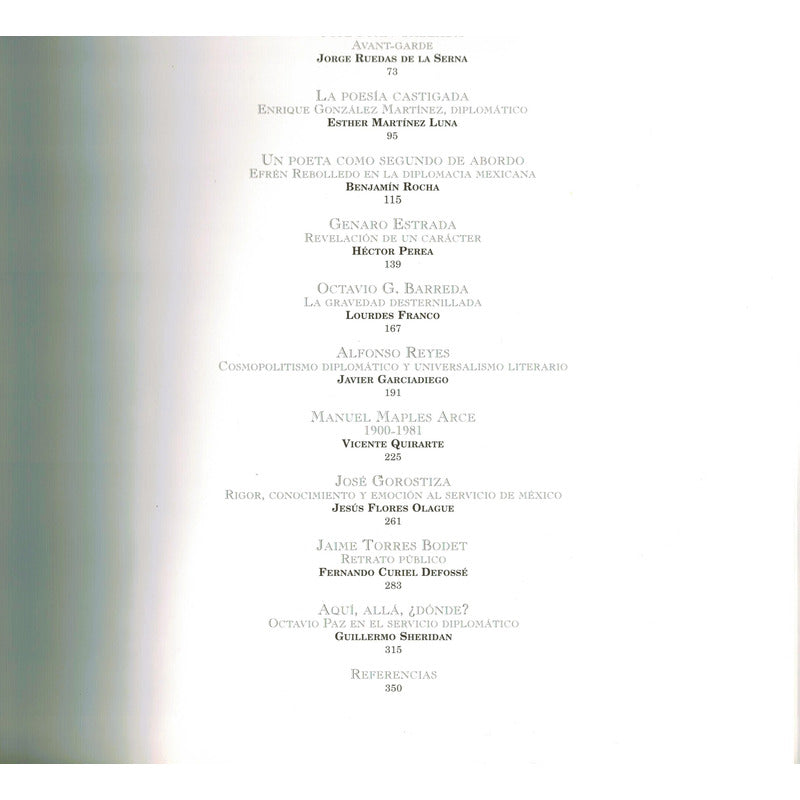 Escritores En La Diplomacia Mexicana. Mexico 1998