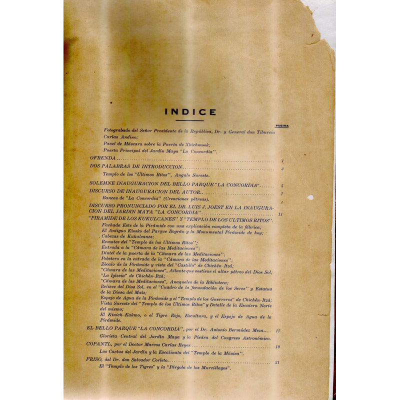 Copantl, Jardin Maya: La Concordia. Morales Y Sanchez 1947