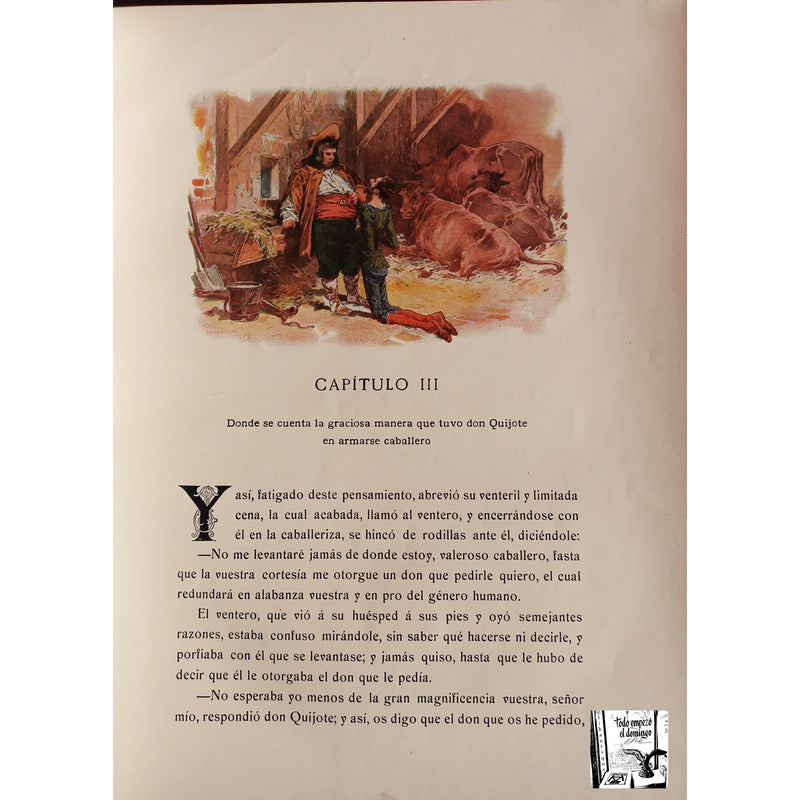 Don Quijote De La Mancha. 2vol, Cervantes 1905 -cromotipica-