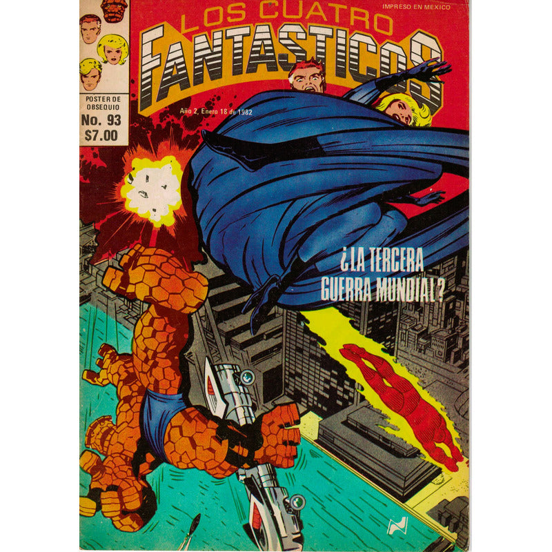 Comic Los Cuatro Fantasticos No. 93 Novedades 1982