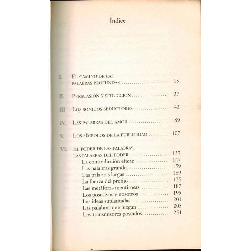 La Seduccion De Las Palabras. Alex Grijelmo, Mexico 2000