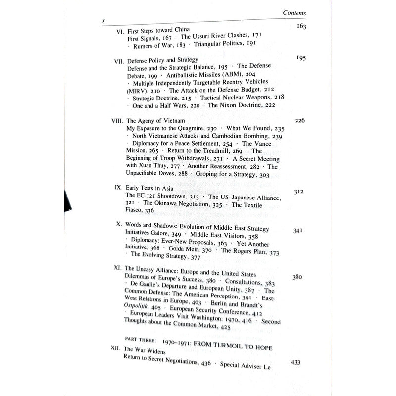 White House Years Henry Kissinger Top Secret China