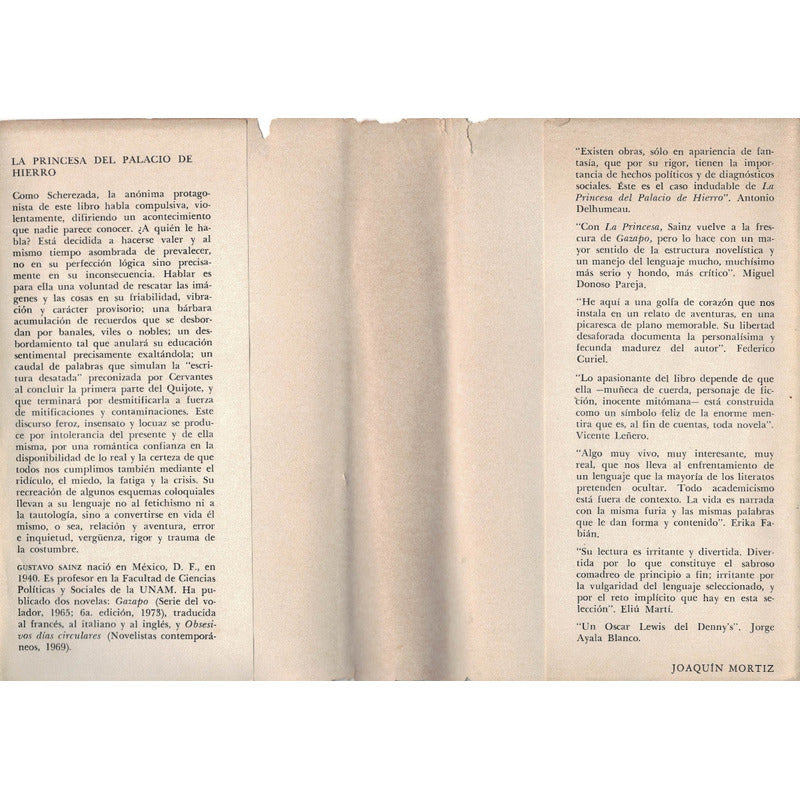 Princesa Del Palacio De Hierro Gustavo Sainz Mexico1975 [2a]