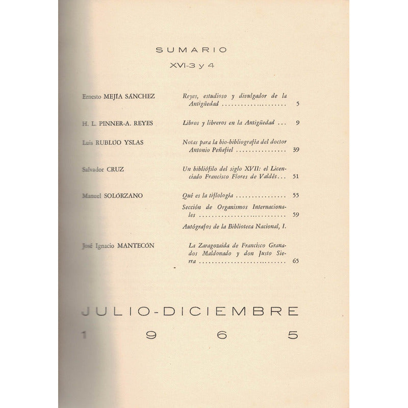 Boletin De La Biblioteca Nacional. [1965, Jul-dic]