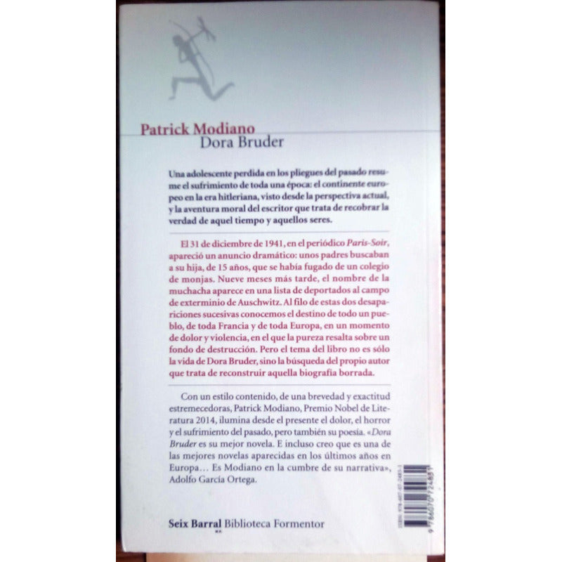 Dora Bruder. P Modiano, Seix-barral Ed., Mexico 2014