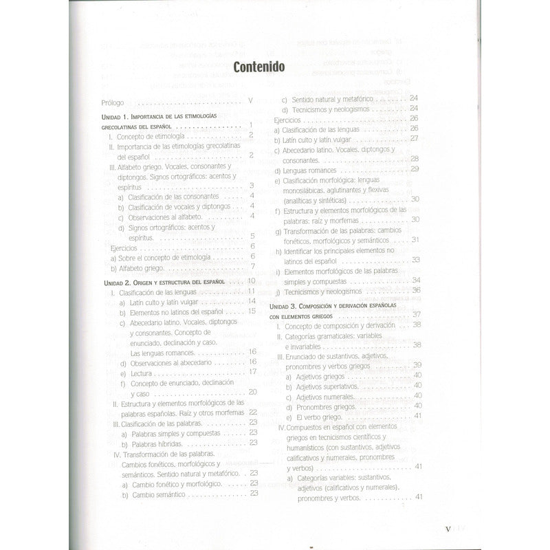 Etimologias Grecolatinas. Alma Vallejos, Mexico 2005