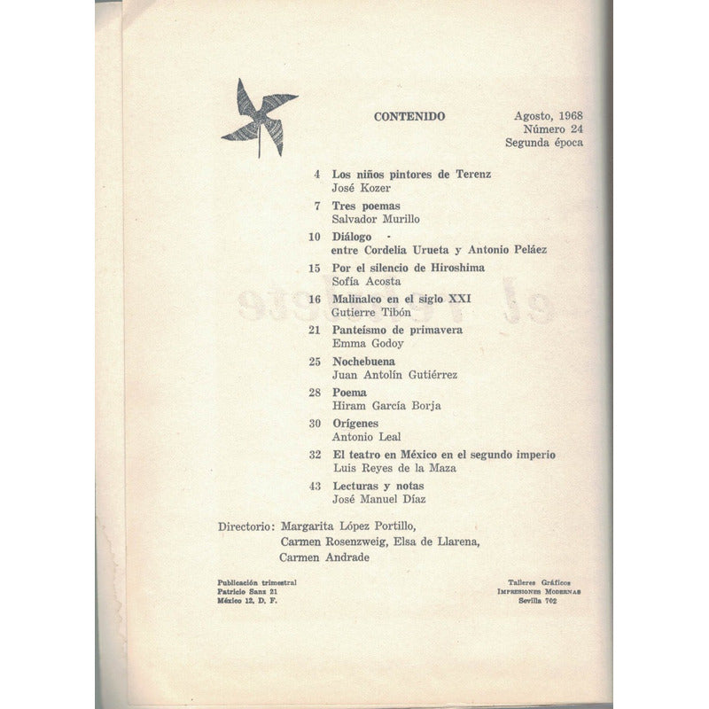 El Rehilete. Carmen Rosenzweig, #24, 1968, -feminismo-