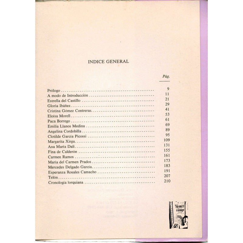 Mujeres En La Vida De Garcia Lorca Higuera Rojas España 1980