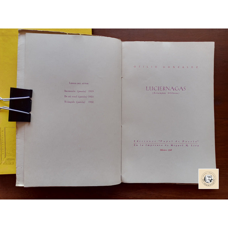 Luciernagas. Otilio Gonzalez Mexico 1947 (imp Miguel N Lira)