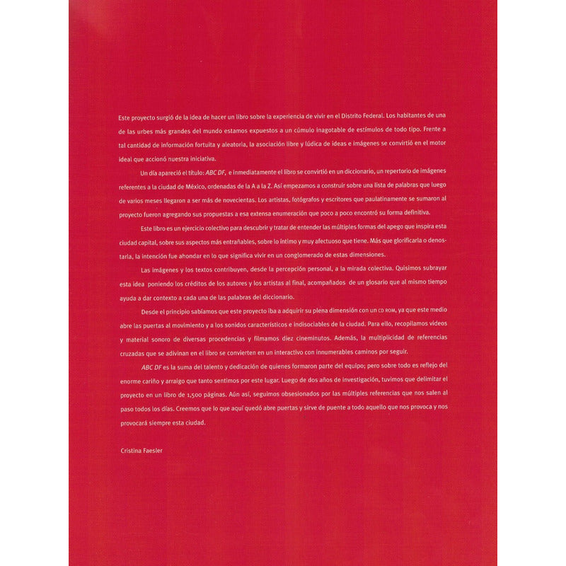A B C D F [ Diccionario Grafico C D M X]  Mexico 2001