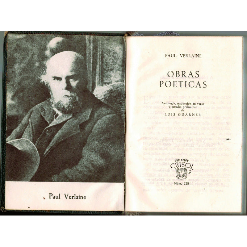 Obra Poetica. Paul Verlaine ( Crisol, Plena Piel)