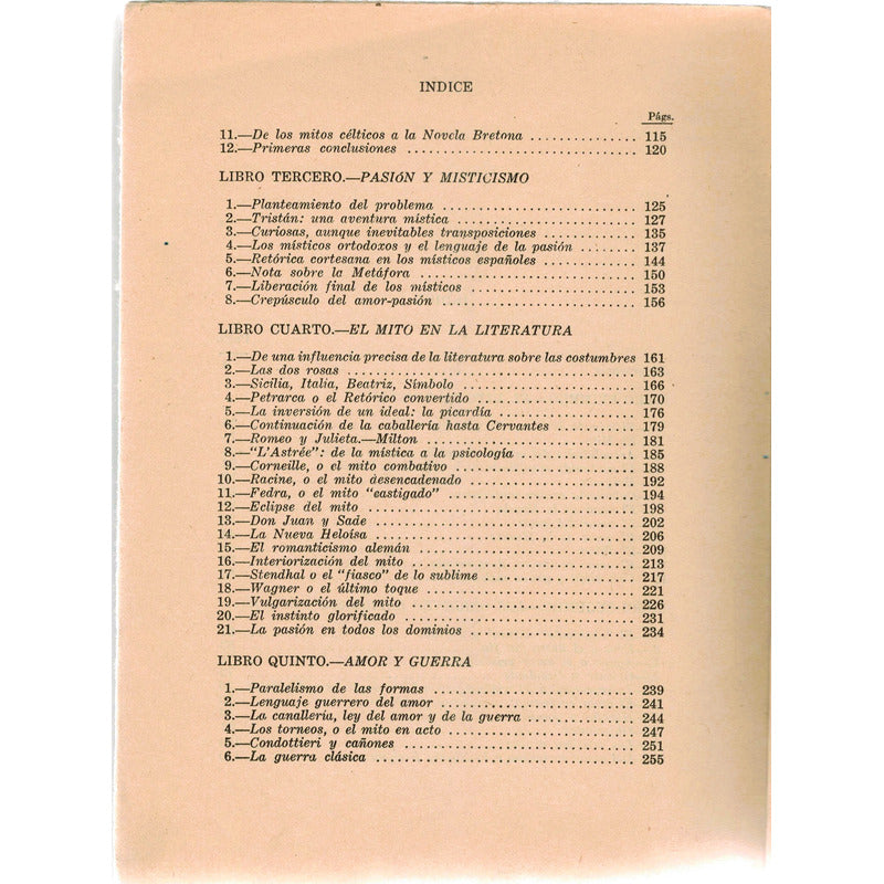 Amor Y Occidente. Denis De Rougemont, 1945 (xirau Trad.)