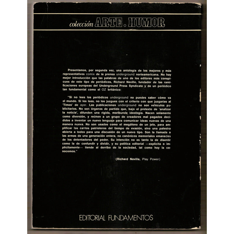 Comix Underground U S A # 2. Ignacio Fontes, España 1973