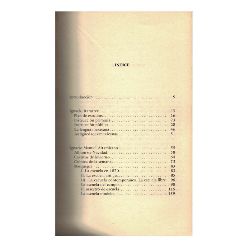 Educacion Para El Pueblo: Ignacio Ramirez Y Altamirano, 1985