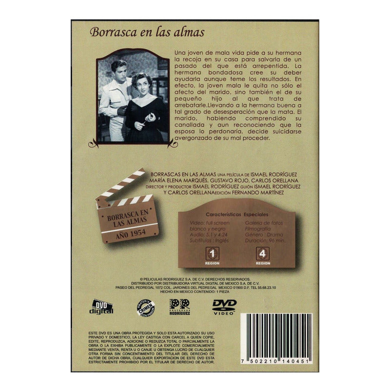 Borrascas En Las Almas. Maria Elena Marques, Mexico 1954