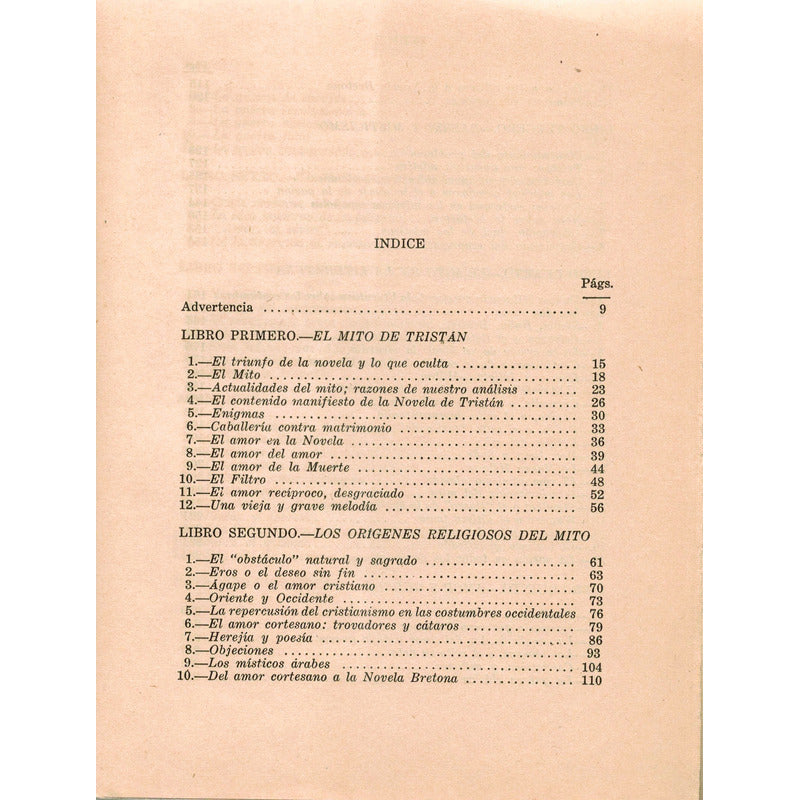 Amor Y Occidente. Denis De Rougemont, 1945 (xirau Trad.)