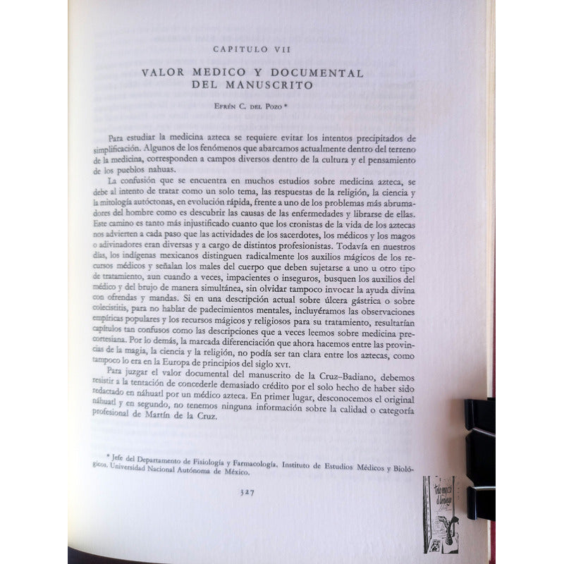 Codice De La Cruz Badiano. I M S S 1964 {herbolaria}