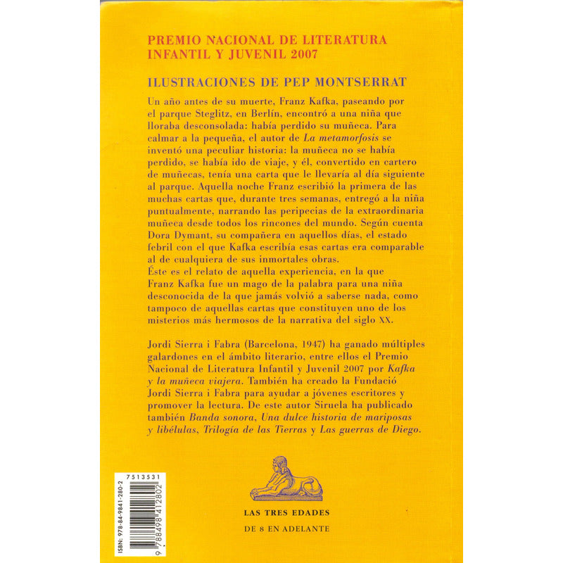 Kafka Y La Muñeca Viajera. Jordi Sierra, España 2008