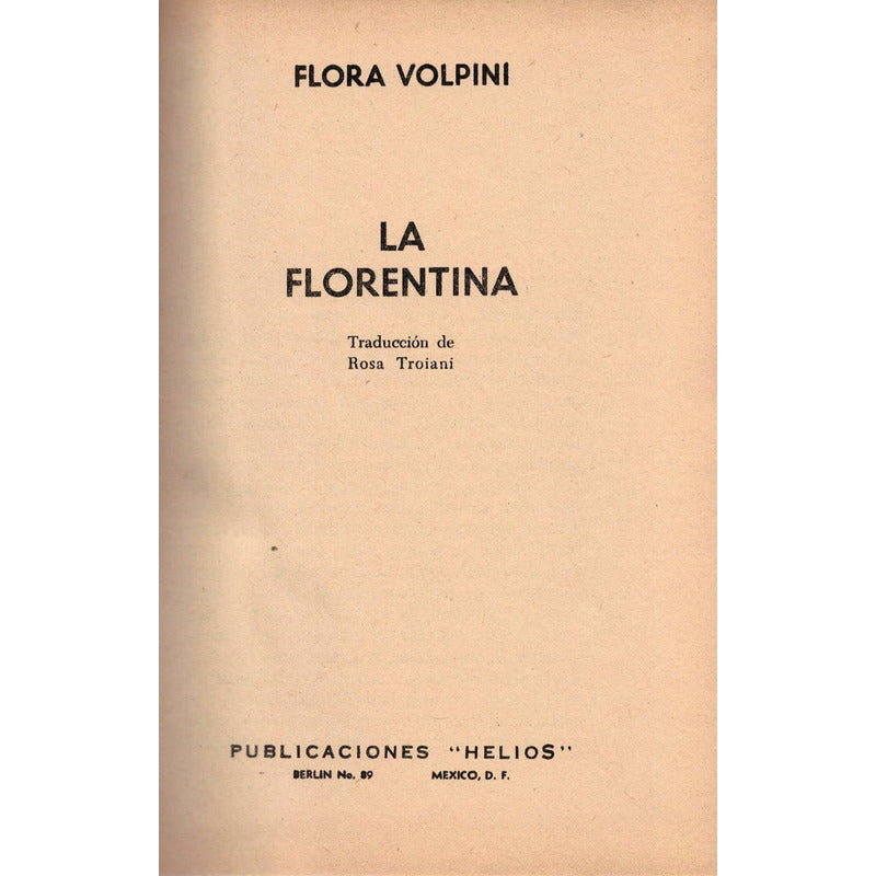La Florentina -folletin Rosa- 1955