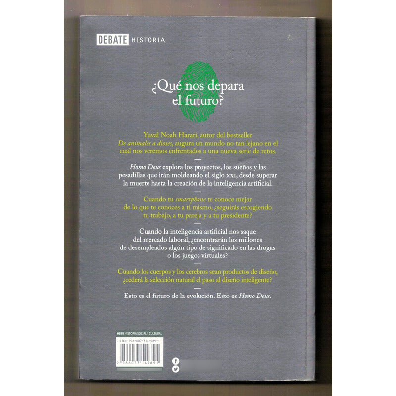 Homo Deus. Yuval Noah Harari, Mexico 2019