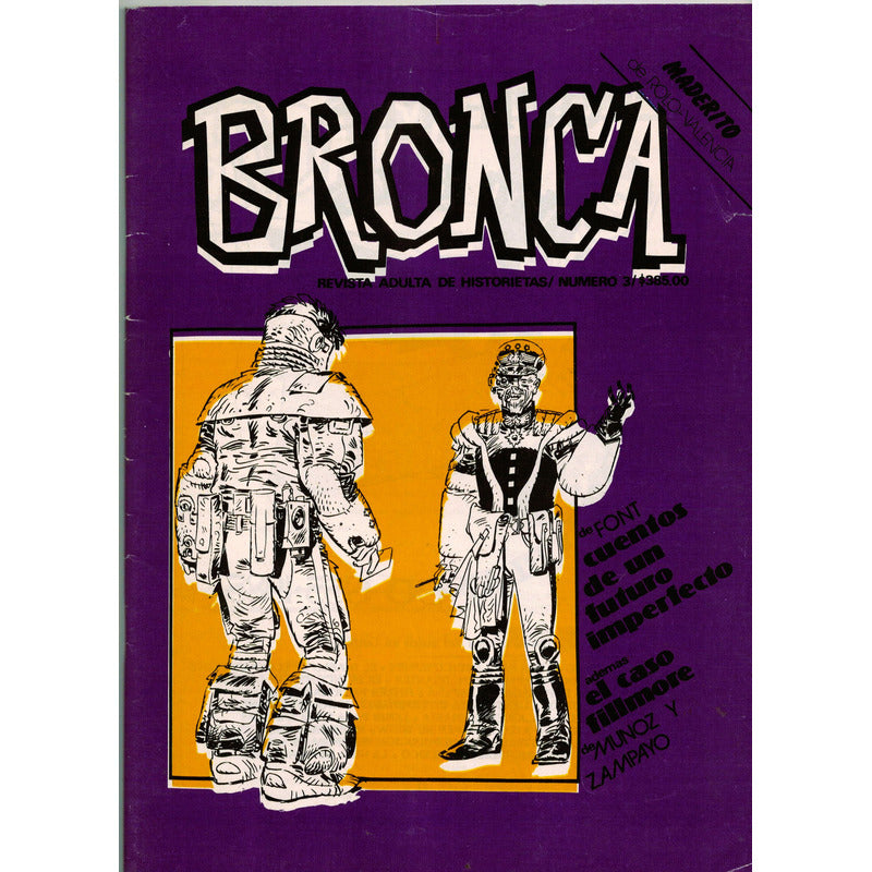 Bronca, Revista Adulta... (#1 Al #5). Taibo I I -coord 1985