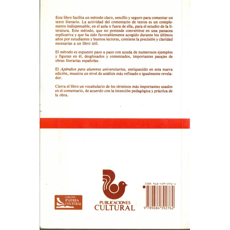Como Se Comenta Un Texto Literario. Fernando Lazaro, 2007
