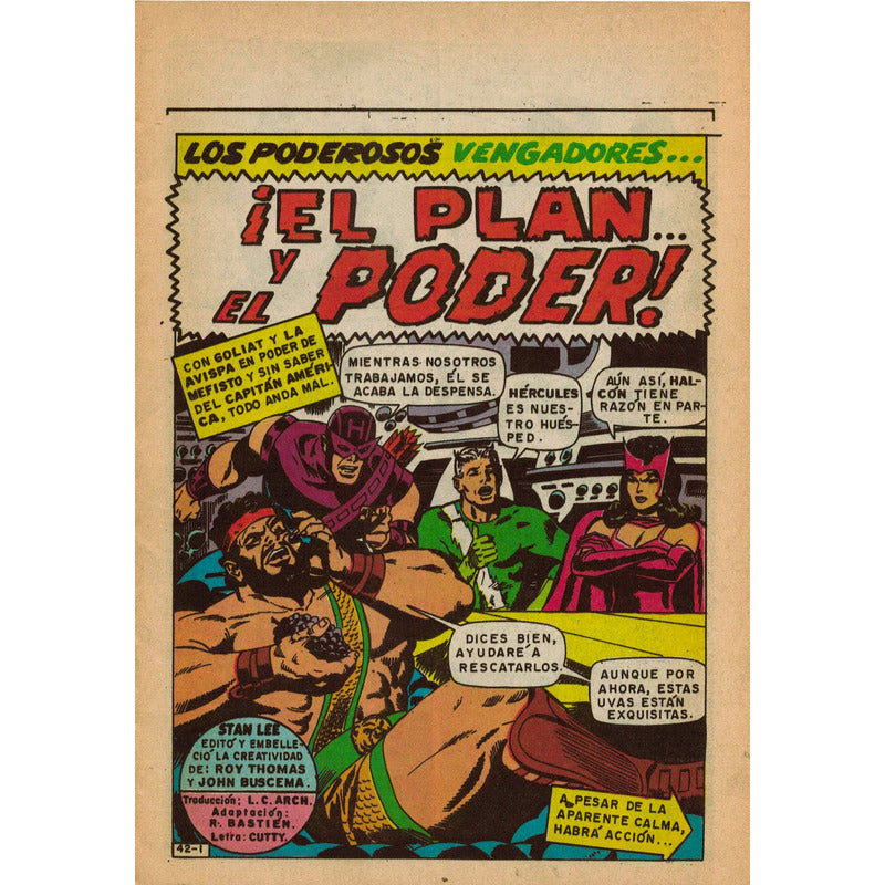 Los Vengadores # 42 Novedades, 1981