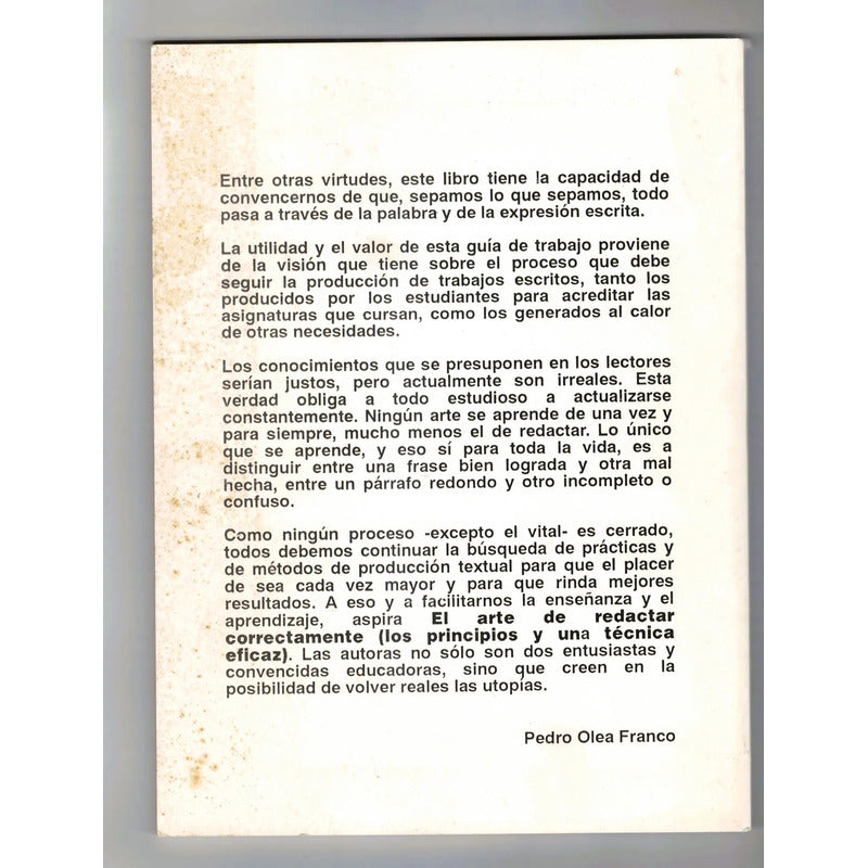 El Arte De Redactar Correctamente. Sara Escobar Galofre