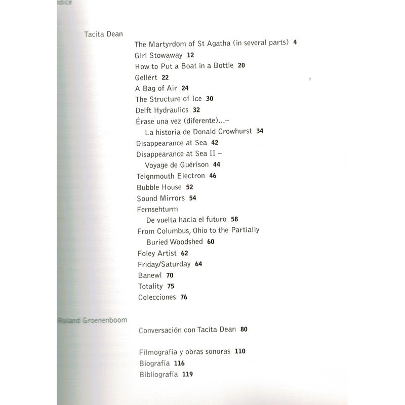 Tacita Dean Obra Museo De Arte Contemporaneo Barcelona 2001