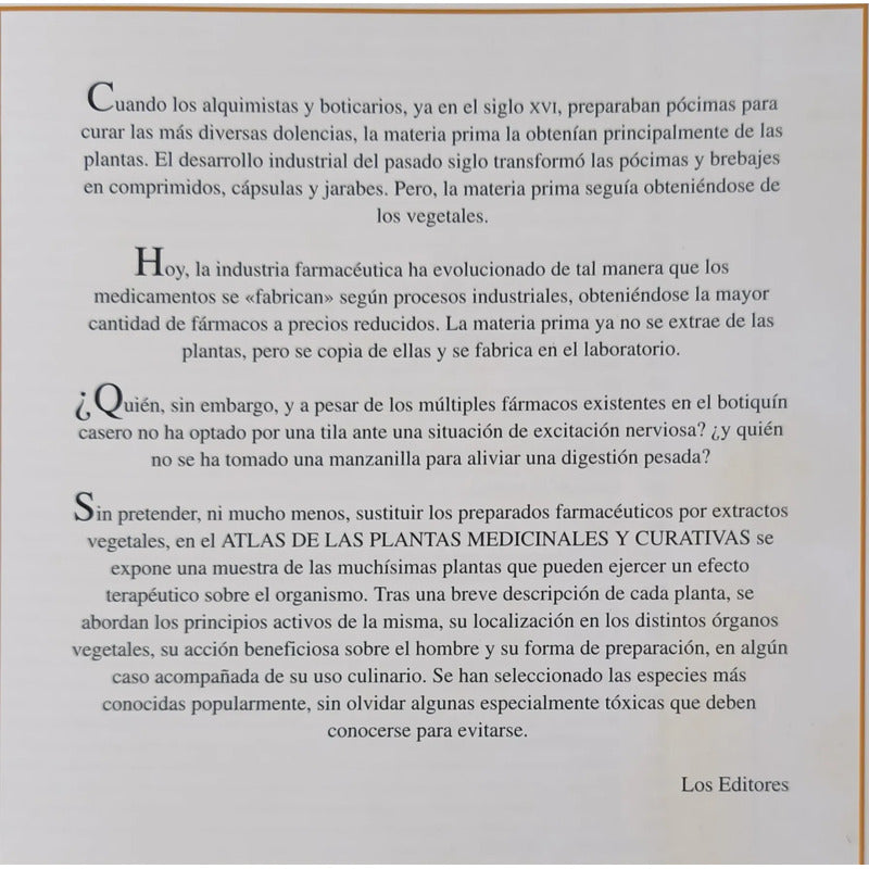 Atlas De Plantas Medicinales Y Curativas R Fores (ilustrado)