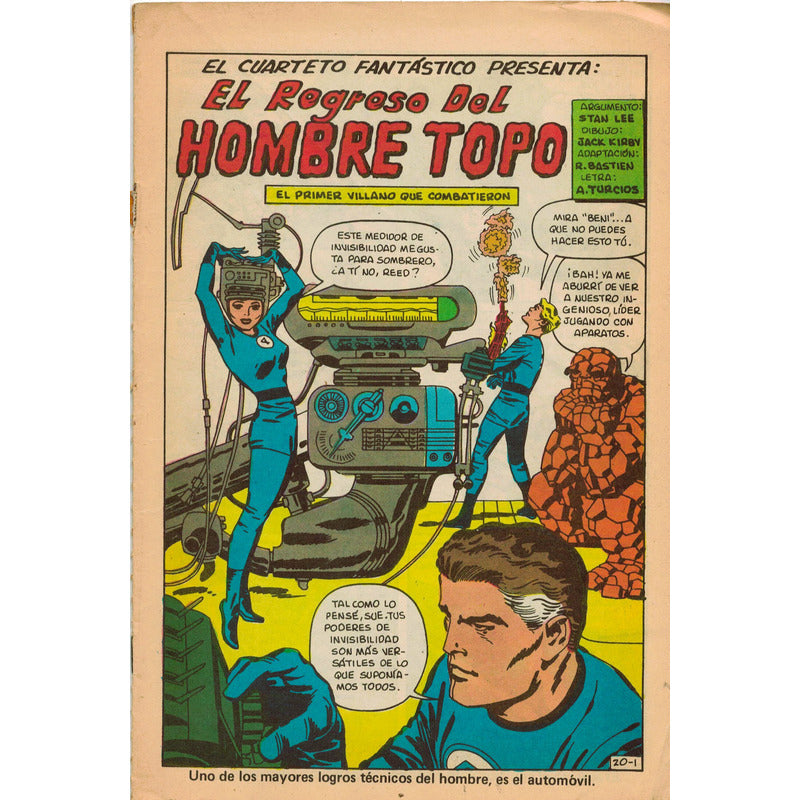 Los Cuatro Fantasticos # 20 Novedades 1980