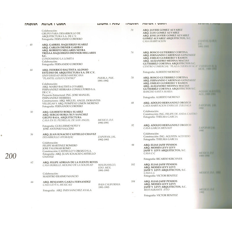 Jovenes Arquitectos Mexicanos. Ernesto Alva Martinez, 1993