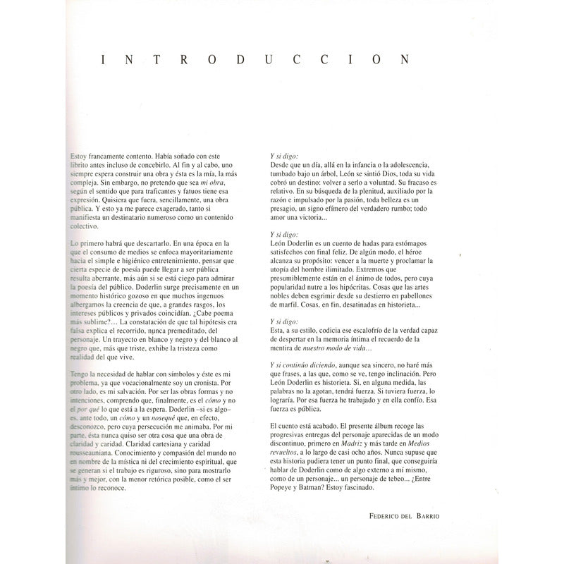 Federico Del Barrio (recopilacion). Leon Doderlin, 1991