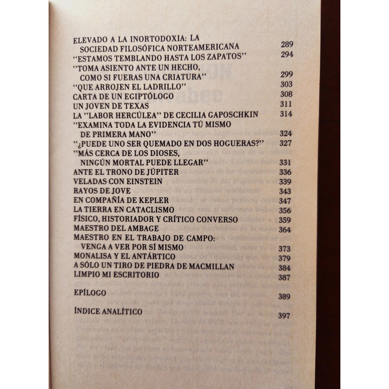 Observadores Estrellas Y Cavadores De Tumbas. Velikovsky (1a