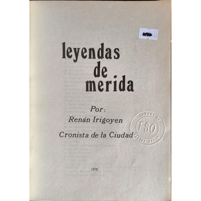 Leyendas De Merida Renan Irigoyen Rosado Cronista