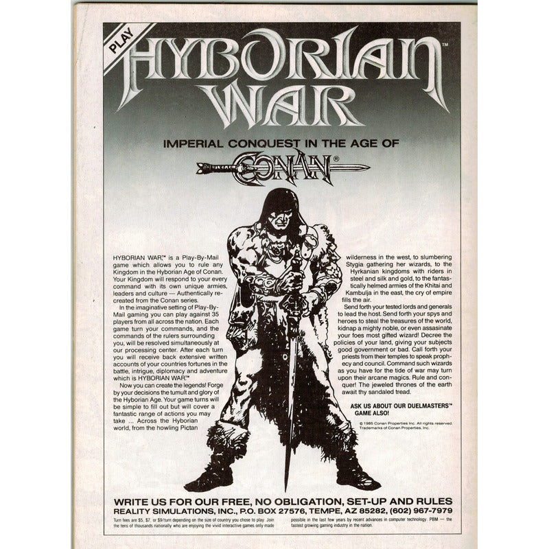 The Savage Sword Of Conan # 189. U S 1991