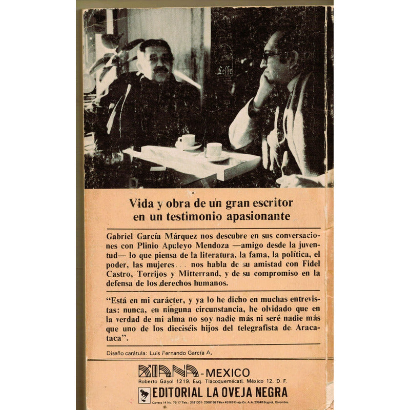 Olor De La Guayaba. Garcia Marquez, Mexico 1982 (1a)