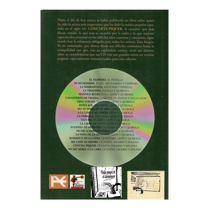Conchita Piquer, Biografia. Martin De La Plaza, España 2001
