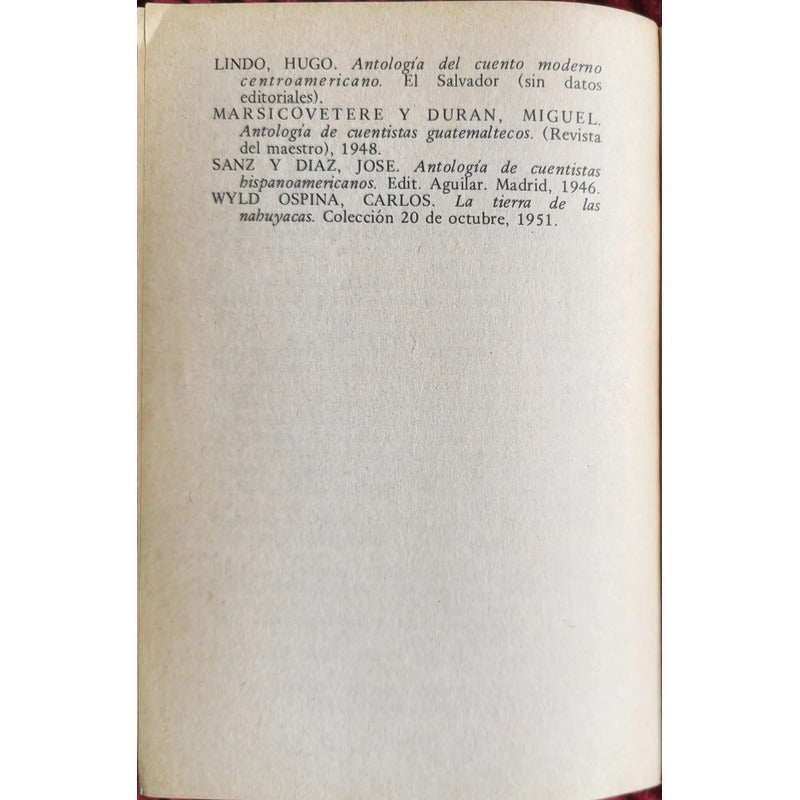 Antologia Cuento Clasico Centroamericano Amilcar Echeverria