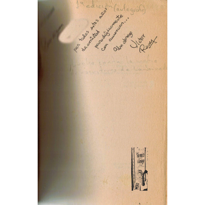 Diaria Escritura. Victor Roura Mexico 1988 A U T O G R A F O