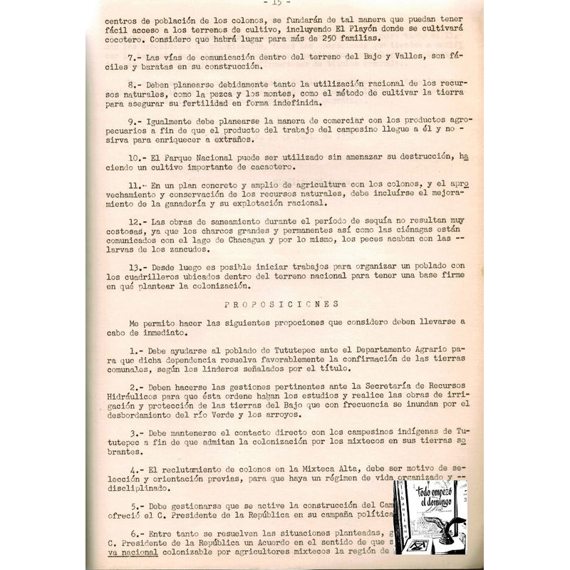 Informes Agroeconomicos Mixteca... I N I 1955 (3 Informes)