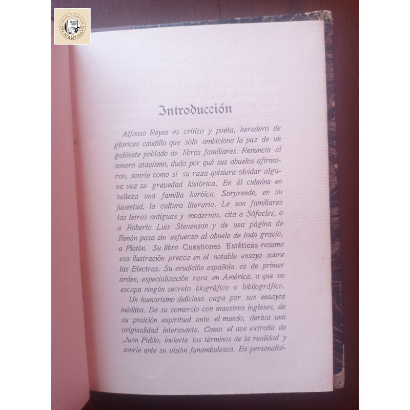 Vision De Anahuac (1519). Alfonso Reyes Costa Rica 1917 (1a)