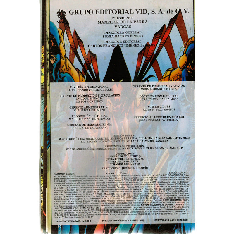 Azrael, Llega Al Ghul: Ataca El Demonio. Vol 2