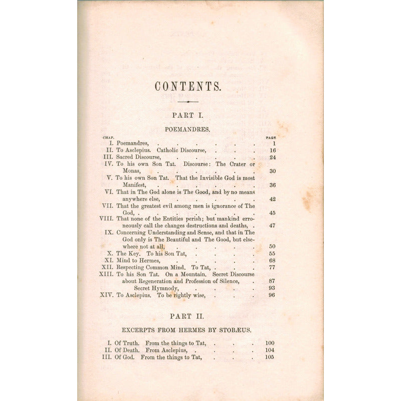The Divine Pymander Other Writings Hermes Trismegistus